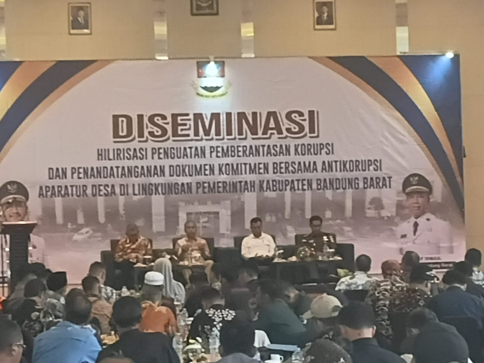 Bandung Barat Gelar Diseminasi dan Penandatanganan Komitmen Antikorupsi untuk Aparatur Desa