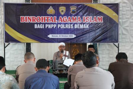 Polres Demak Gelar Binrohtal Bentuk P